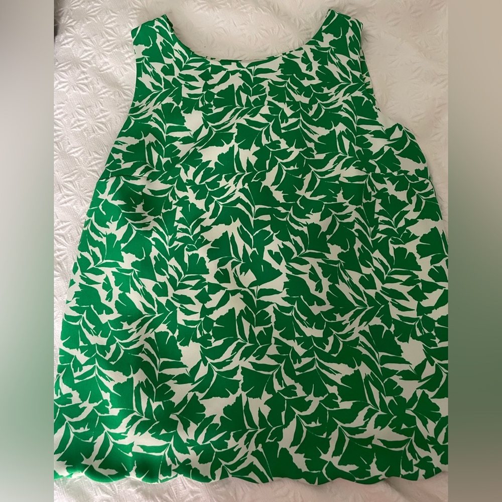 Jcrew blouse tank top with flap back detailing